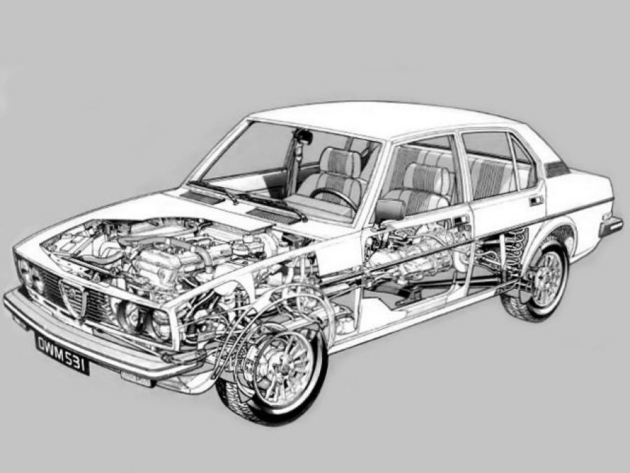 Схема Alfa Romeo Sport Sedan (116) 1978 года  (фото 2 из 6)
